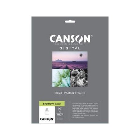 Papel A4 200g Foto Canson Everyday Glossy 15 Folhas 1084333