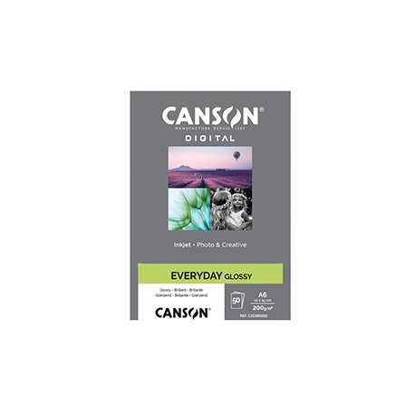 Papel 10,2x12,5cm 200g Foto Canson Everyday Glossy 50 Folhas 1084338