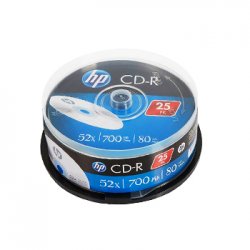 CD-R 700MB 52x HP Spindle 25un HPCRE00015-3