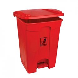 Contentor 45L Plástico c/Pedal Vermelho 57172487