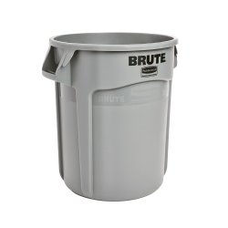 Contentor 38L Plástico Redondo Brute s/Tampa Cinza RUBFG261000GRAY