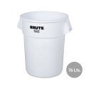 Contentor 76L Plástico Brute Redondo s/Tampa Branco RUBFG262000WHT