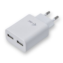 Carregador i-tec USB 2 portas 2.4A - Branco CHARGER2A4W