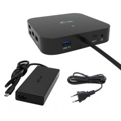 Docking Station i-tec USB-C HDMI 2x Displayport até 100W + Carregador 112 W C31TRI4KDPDPRO100