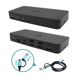 Docking Station i-tec USB 3.0 / USB-C / Thunderbolt 3x Display 4K até 70W - s/Carregador CATRIPLEDOCKPDPRO