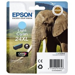 Tinteiro EPSON 24 Ciano Claro XL - Expression Photo XP-55/750/760/850/860/950/960 C13T24354012