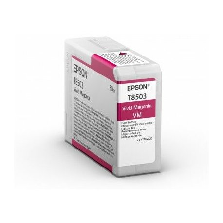 Tinteiro EPSON T8503 Magenta Vivo Ultrachrome HD - SureColor SC-P800 C13T85030N