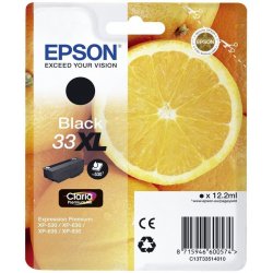 Tinteiro EPSON 33 Preto XL - Expression Home XP-530/630/635/830/900/7100 C13T33514012