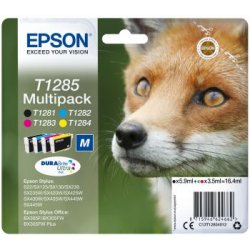 Tinteiro EPSON T1285 Multipack 4 Cores - BX305, S22, SX125/130/230/235/4xx C13T12854012