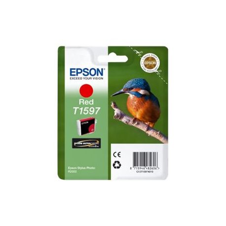 Tinteiro EPSON T1597 vermelho - Stylus Photo R2000 C13T15974010