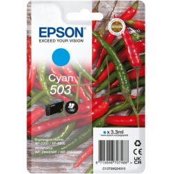 Tinteiro EPSON 503 ciano + Alarme RF - WF-296x, XP-520x C13T09Q24020