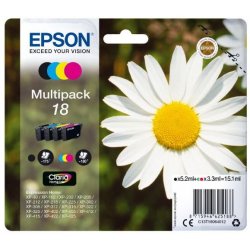 Tinteiro EPSON 18 Multipack 4 Cores - XP-30/ x02/ x05/ x12/ x15/ x22/ x25 C13T18064012