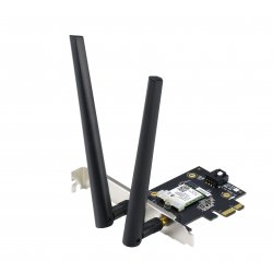 Adaptador/Placa Rede PCIe ASUS PCE-AX1800, Wireless DualBand, AX1800 ultimate AX, WiFi 6, BT5.2 90IG07A0-MO0B00