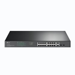 Switch de Rack 19 TP-Link 18-Port c/ 16-Port PoE+ +2Combo SFP - TL-SG1218MP TL-SG1218MP