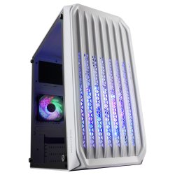 Caixa MARS GAMING MC-S2 MICRO-ATX CASE, 2X FRGB FAN, FRONT MESH, WINDOW, USB 3.0, WHITE MCS2W