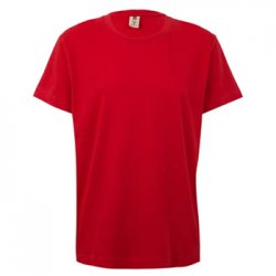 T-Shirt Criança Algodão 155g Vermelho Tamanho 7/8 6307470