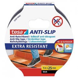 Fita Adesiva Antiderrapante 25mmx5m Tesa Preto 15655587-02