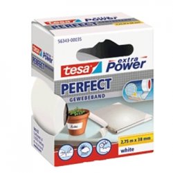 Fita Adesiva Tecido 38mmx2.75m Extra Power Tesa Branca 15656343-35