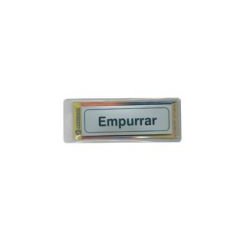 Sinalética Empurrar Plástico Adesivo 17x5.5mm 1793016