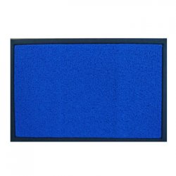 Tapete Malha PVC 40x60cm Rebordo Azul Vinil Esparguete 6491041