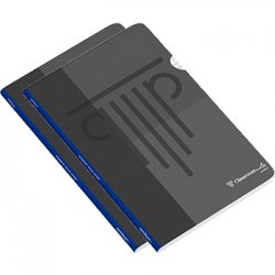 Caderno Agrafado A4 Quadriculado PP Ambar Preto 48Fls 2un 1731208