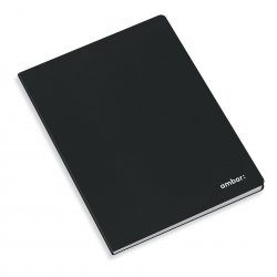 Caderno Agrafado A4 Pautado Ambar Preto 80Fls 1un 17370110