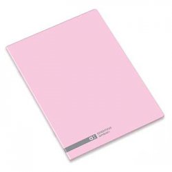 Caderno Agrafado A4 Pautado Ambar School Rosa 48Fls 1un 17392160118