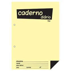 Caderno Diário B5 25x17,6cm Liso 60g 40Fls 1un 1082043