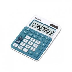 Calculadora Secretária Casio MS20UCBU Azul 12 Dígitos CAS-MS20UCBU