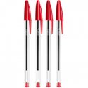 Esferográfica BIC Cristal Ball Point Vermelho 1mm 4un 1171037