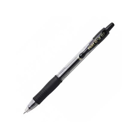 Esferográfica Gel Pilot G-2 Retrátil Preto 0,7mm 1un 1171984