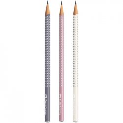 Lápis Grafite 1B Faber-Castell Sparkle Blister 3un 1361022