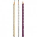 Lápis Grafite 1B Faber-Castell Sparkle Blister 3un 1361024