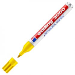 Marcador Permanente Grosso Edding 3000 Amarelo 1,5-3mm 1un 1301224