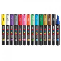 Marcador Uniball Posca PC-1M 0,7mm 15 Cores 15un 1293278