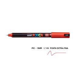 Marcador Uniball Posca PC-1MR 0,7mm Vermelho (15) 1un 1293124/UN