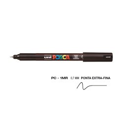 Marcador Uniball Posca PC-1MR 0,7mm Preto (24) 1un 1293126/UN