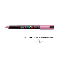 Marcador Uniball Posca PC-1MR 0,7mm Rosa Metálico (M13) 1un 1293138/UN