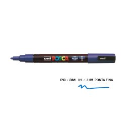 Marcador Uniball Posca PC-3M 0,9mm Azul (33) 1un 1293176/UN