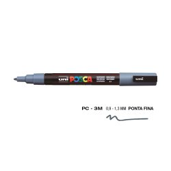 Marcador Uniball Posca PC-3M 0,9mm Cinza Slate (61) 1un 1293177/UN