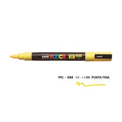 Marcador Uniball Posca PC-3M 0,9mm Amarelo (2) 1un 1293184/UN