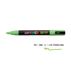 Marcador Uniball Posca PC-3M 0,9mm Verde Maça (72) 1un 1293188/UN