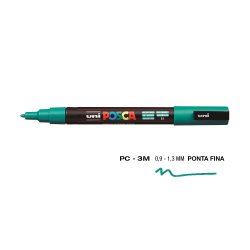 Marcador Uniball Posca PC-3M 0,9mm Verde Esmeralda (31) 1un 1293191/UN