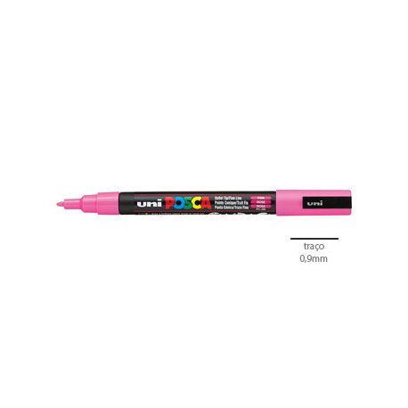 Marcador Uniball Posca PC-3M 0,9mm Fucsia (11) 1un 1293330/UN