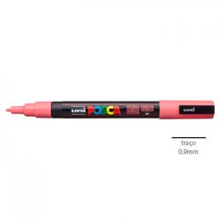 Marcador Uniball Posca PC-3M 0,9mm Rosa Coral (66) 1un 1293331/UN