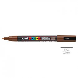 Marcador Uniball Posca PC-3M 0,9mm Castanho Escuro (22) 1un 1293333/UN