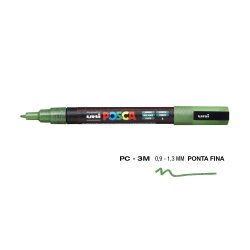 Marcador Uniball Posca PC-3ML 0,9mm Verde Glitter (L3) 1un 1293361/UN