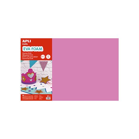 Placa de Cor Musgami Rosa 40x60cm 2mm 5Fls APL12757