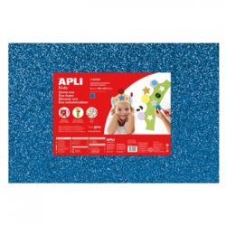 Placa de Cor Musgami Azul Purpurinas 40x60cm 2mm 3Fls APL13435