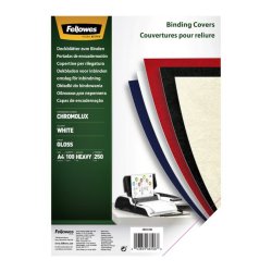 Capa Encadernação A4 250g Cromolux 1 Face Branco 100un 1721013